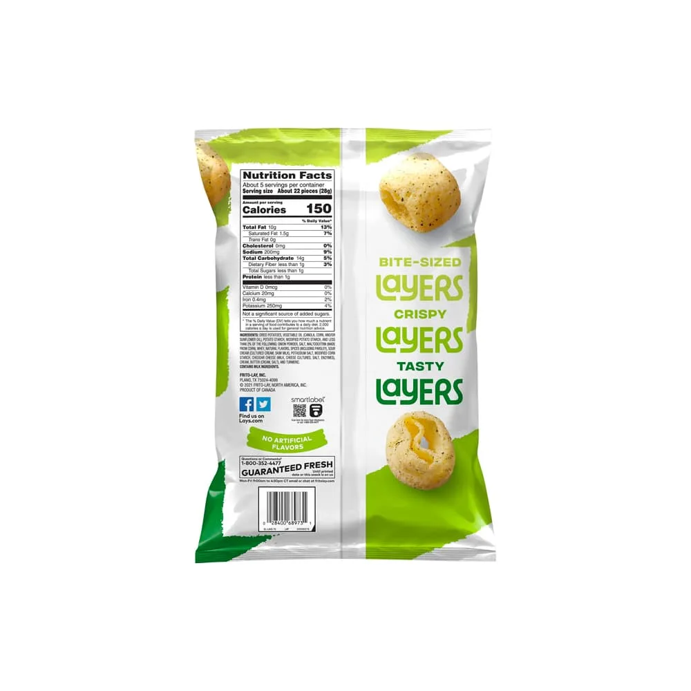 Sour Cream and Onion Flavored Potato Chip Snacks - Imagem 2